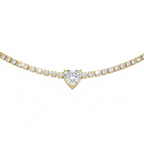 Collana Tennis Cuoricino