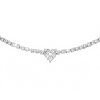 Collana Tennis Cuoricino