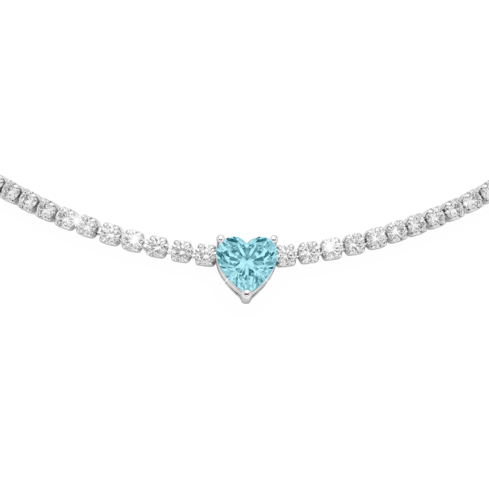 Collana Tennis Cuoricino