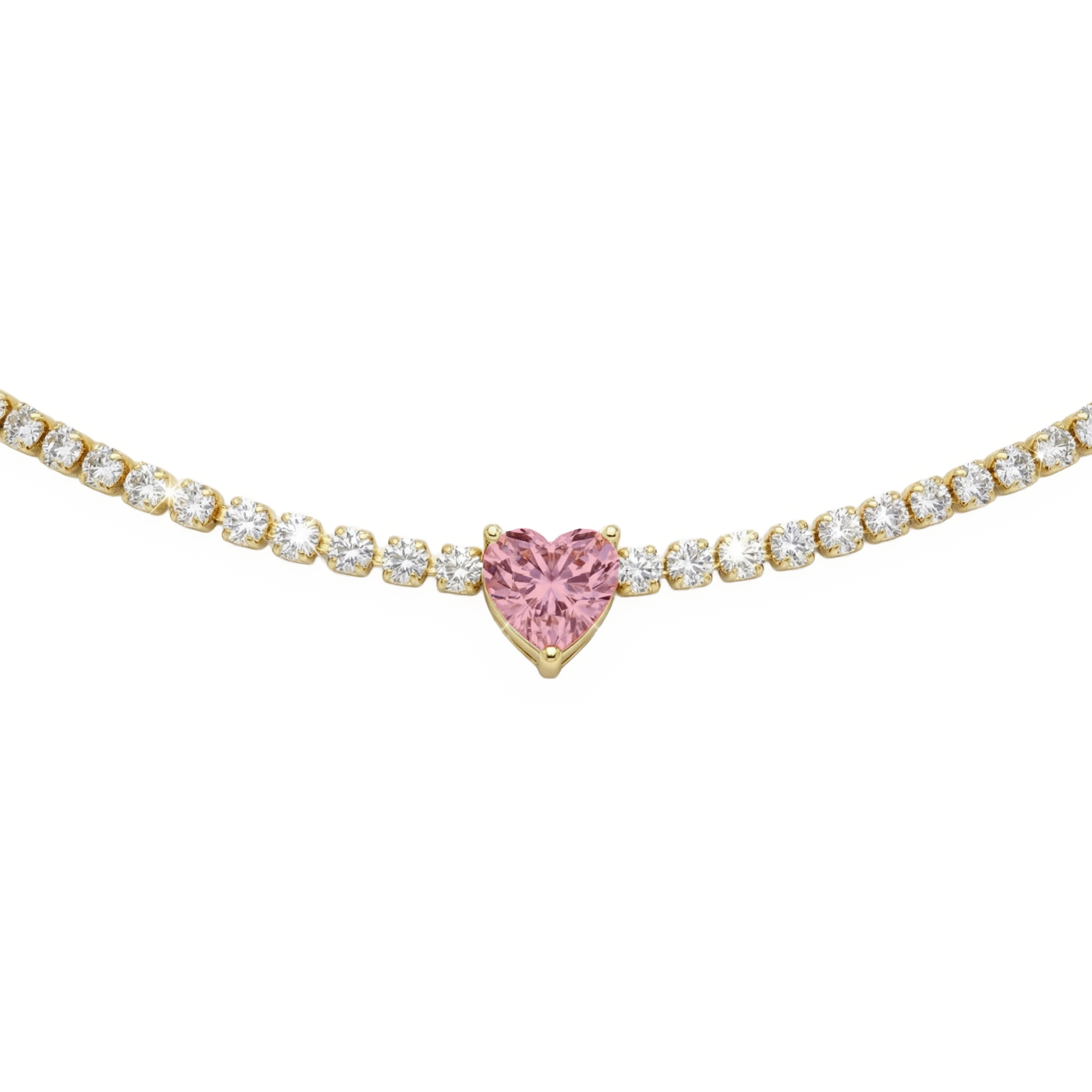 Collana Tennis Cuoricino