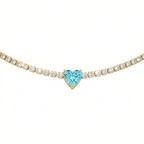 Collana Tennis Cuoricino