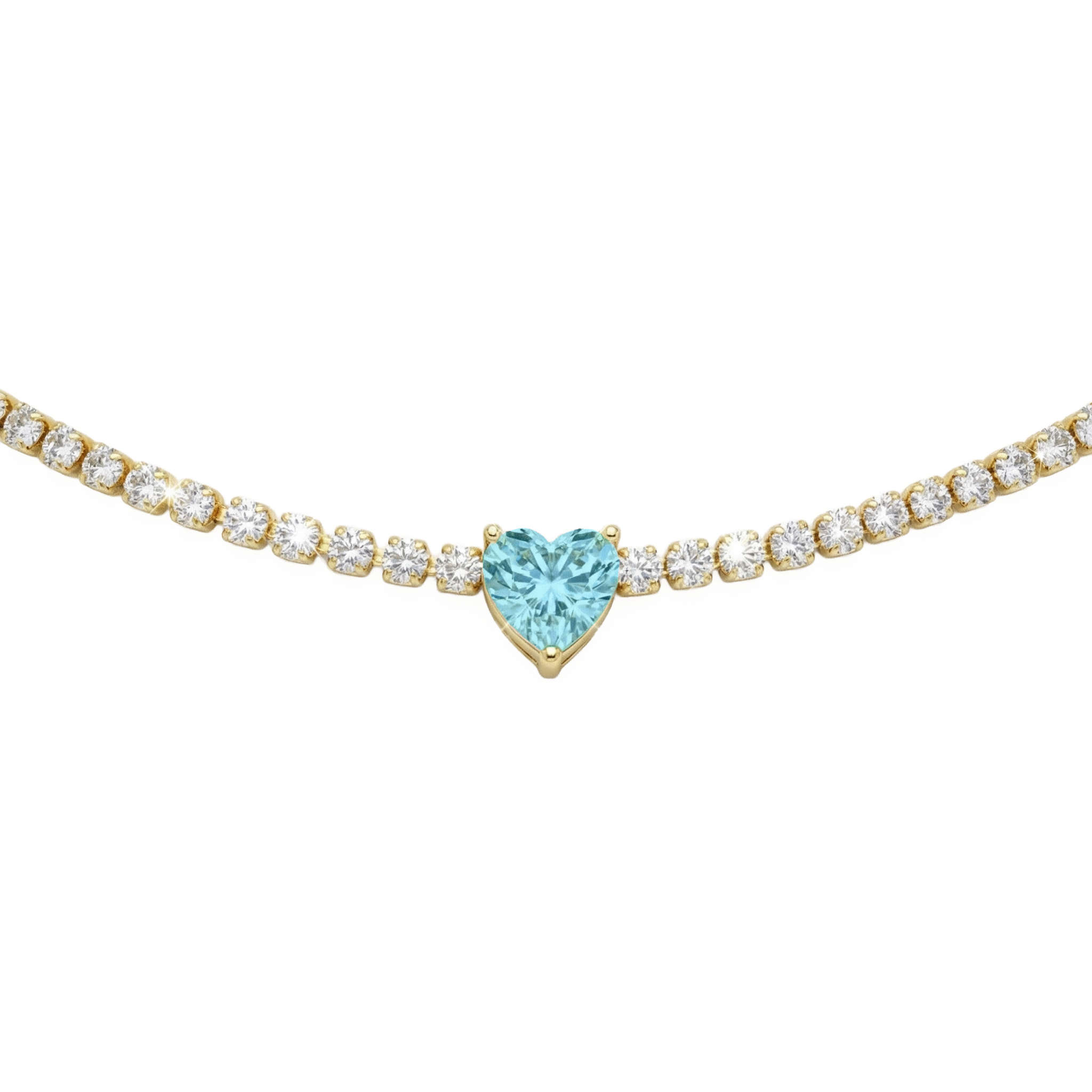 Collana Tennis Cuoricino