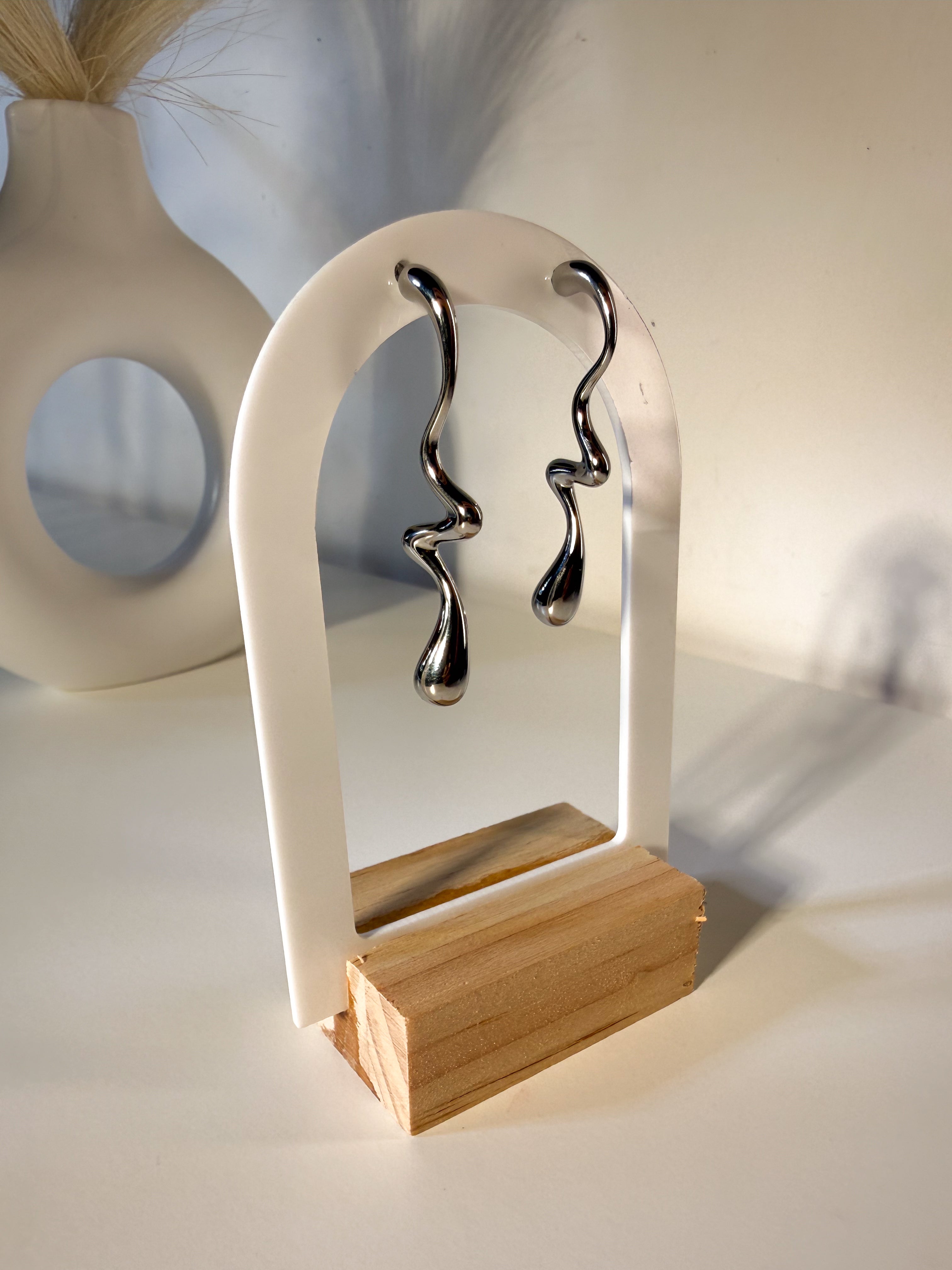 ORECCHINI FLUIDI ZIG ZAG