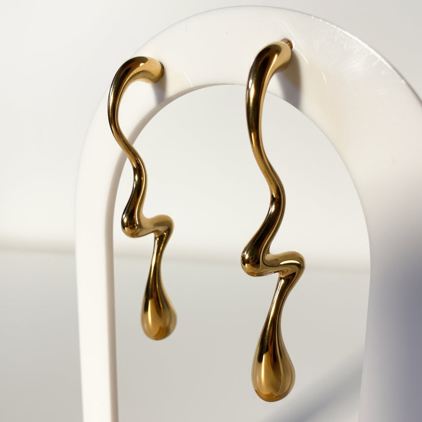 ORECCHINI FLUIDI ZIG ZAG