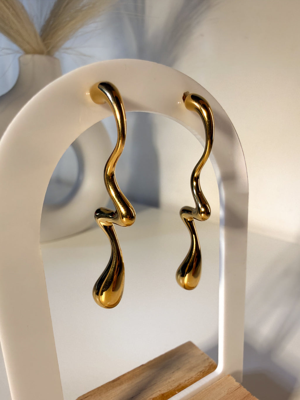 ORECCHINI FLUIDI ZIG ZAG