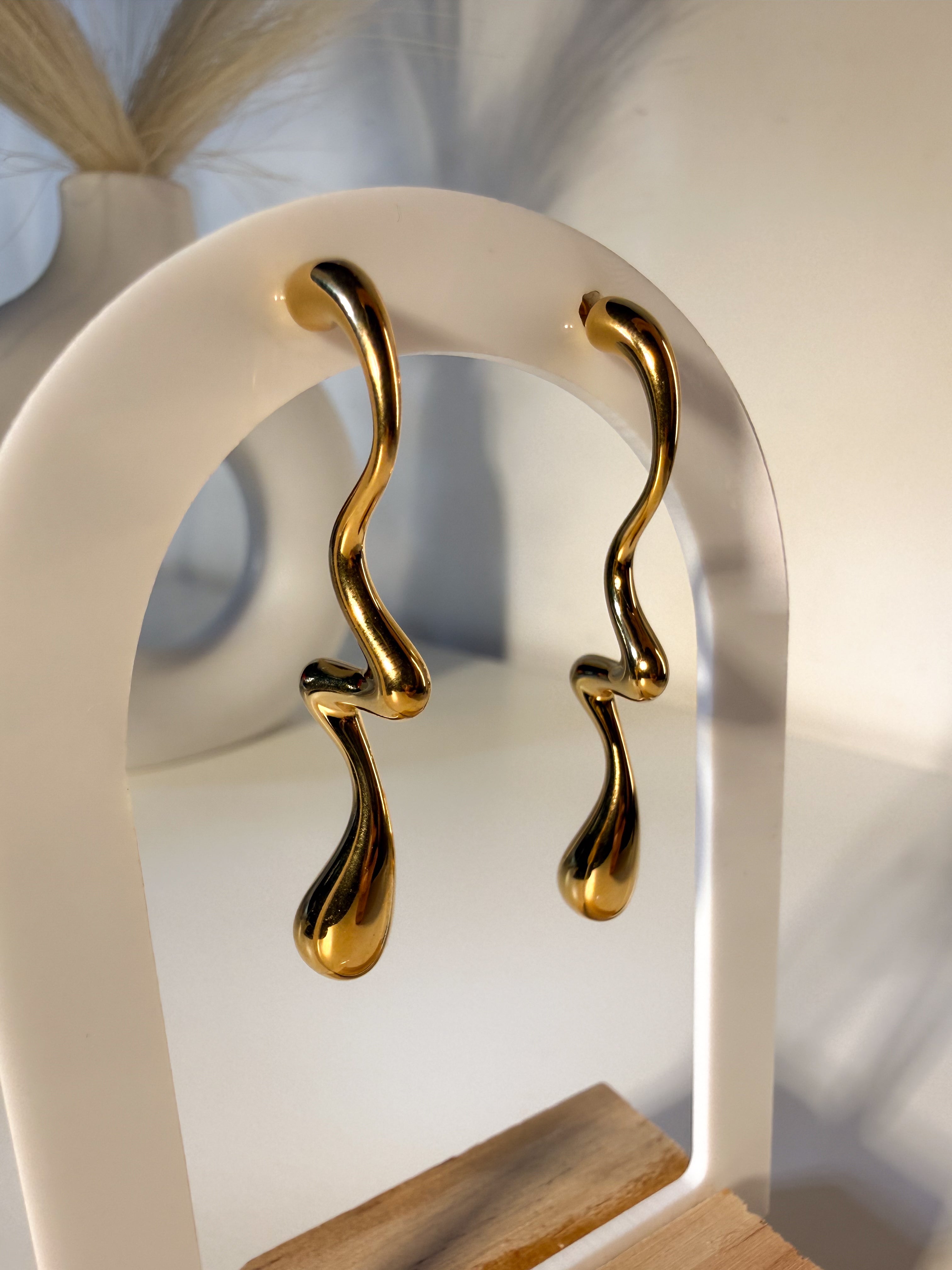 ORECCHINI FLUIDI ZIG ZAG