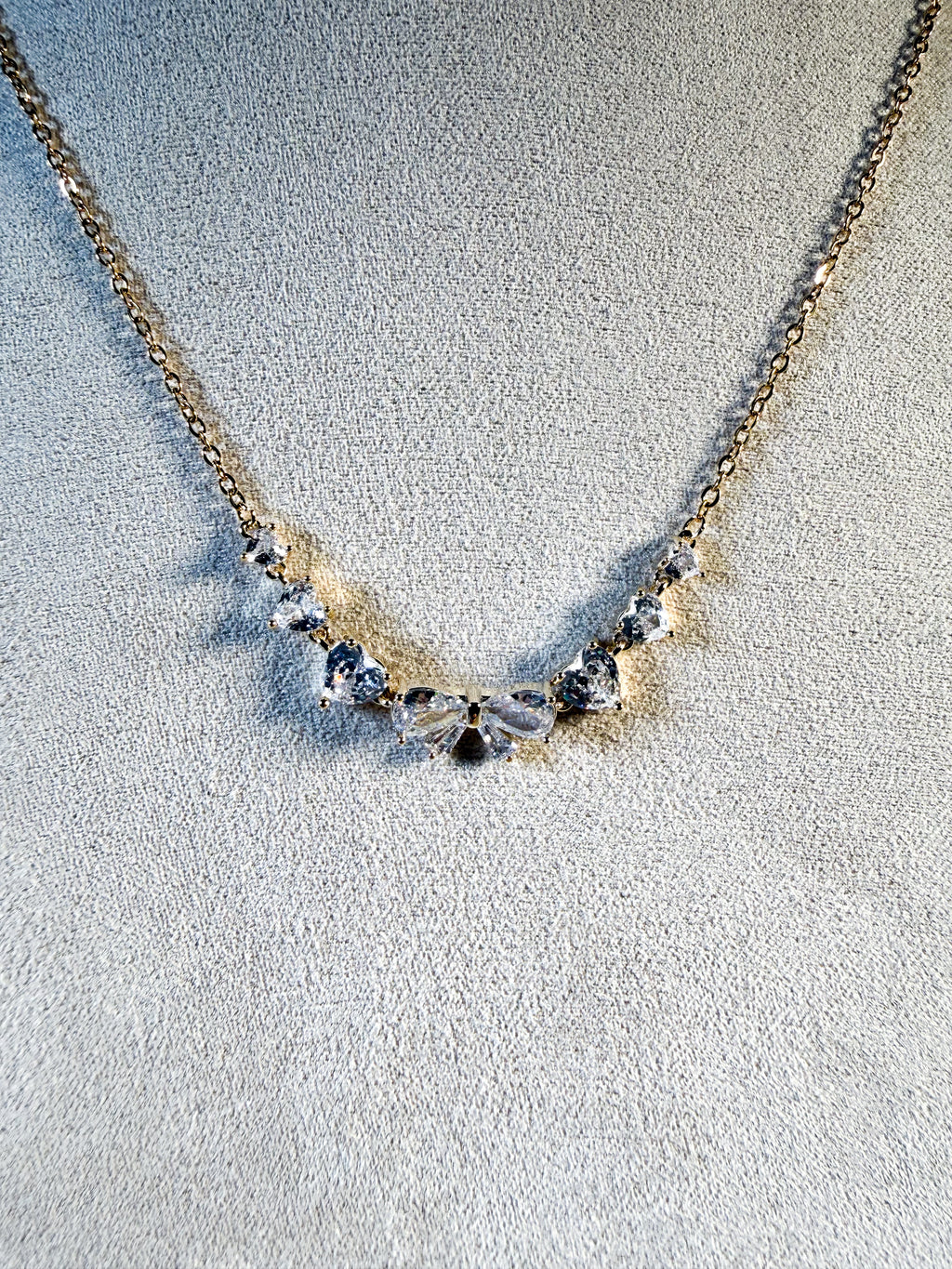 COLLANA FIOCCO CUORICINI