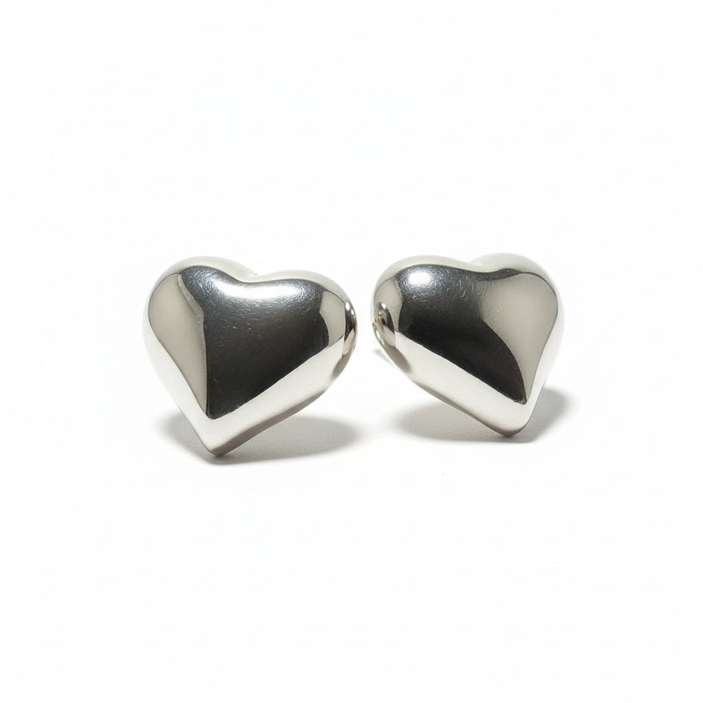 Orecchini Heart Button