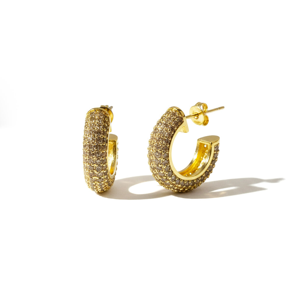 Orecchini Small Circle Brillantini