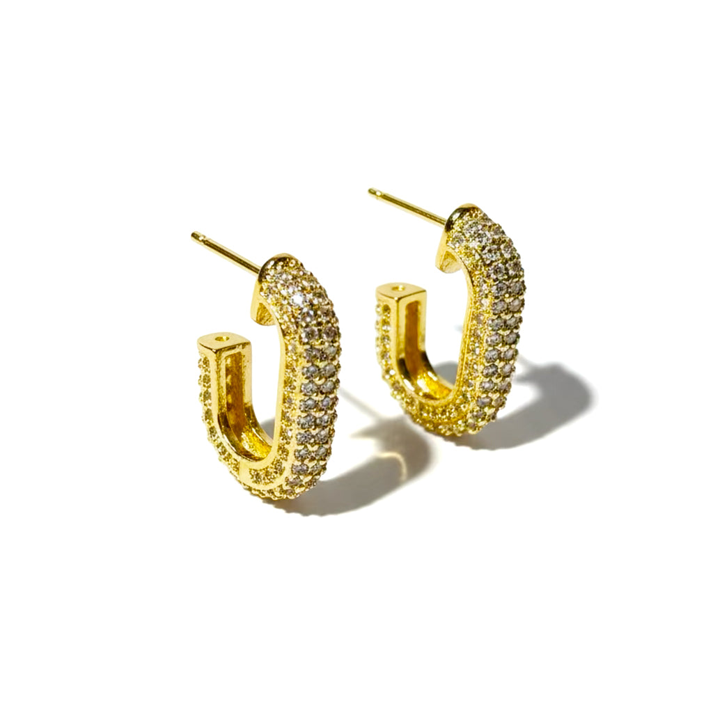 Orecchini Brokhen Square Brillantini