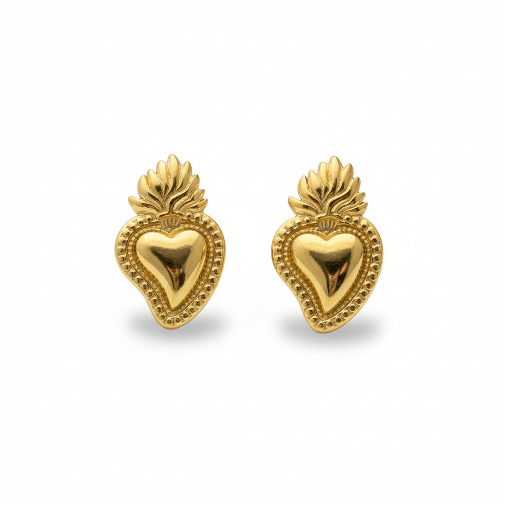 Orecchini Cuore Sacro
