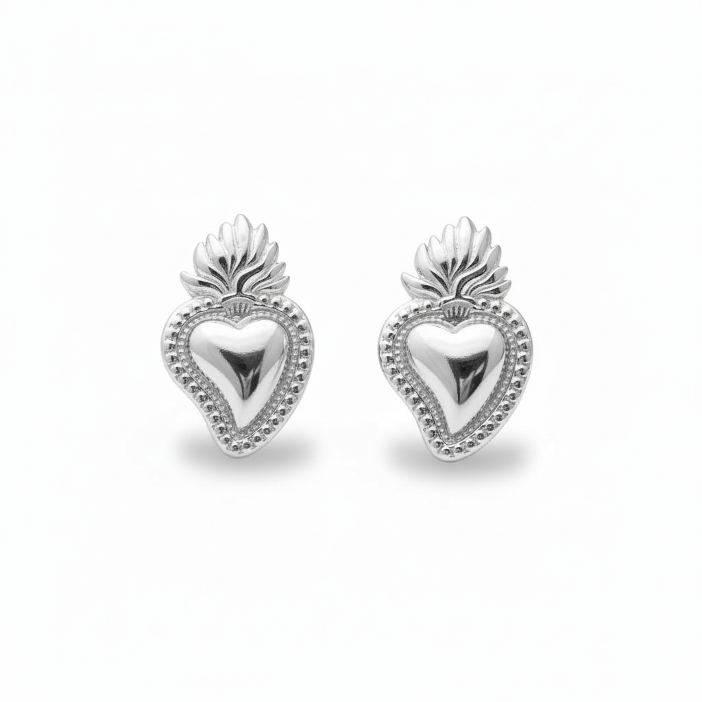 Orecchini Cuore Sacro