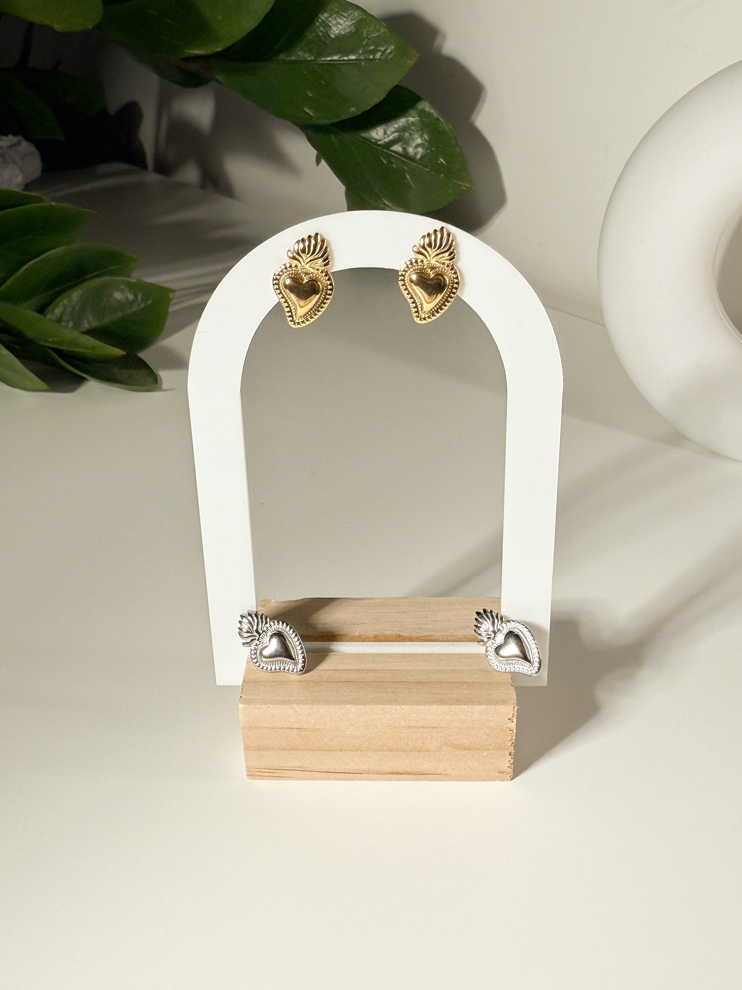 ORECCHINI CUORE SACRO