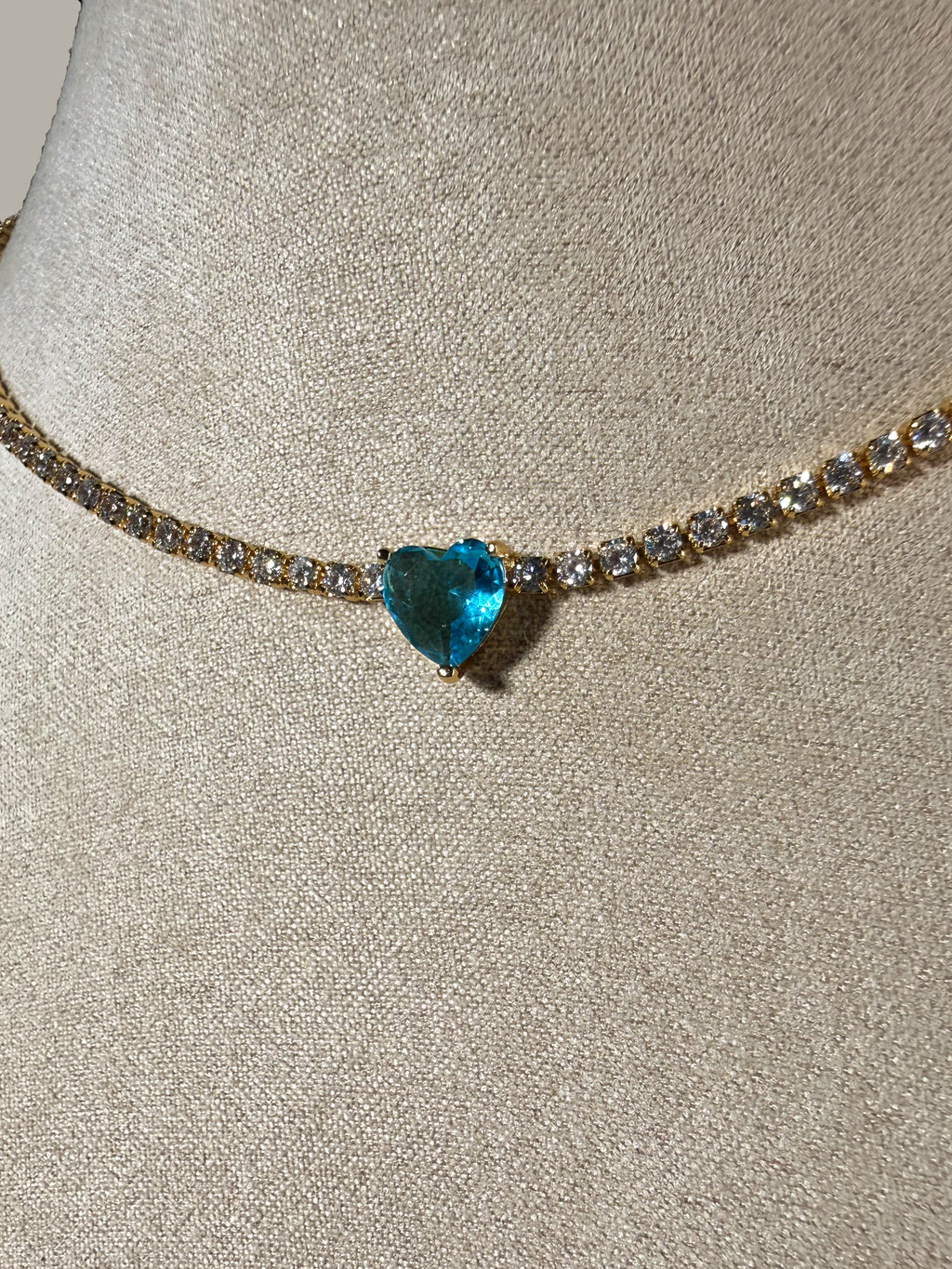 COLLANA TENNIS CUORICINO