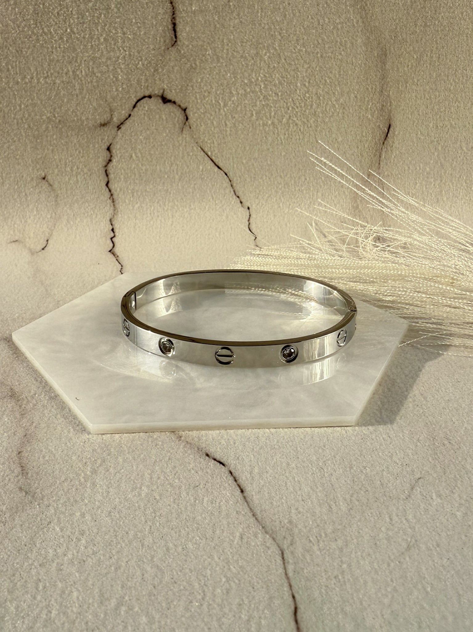 BRACCIALE MANETTA ALTERNATO BRILLANTINI