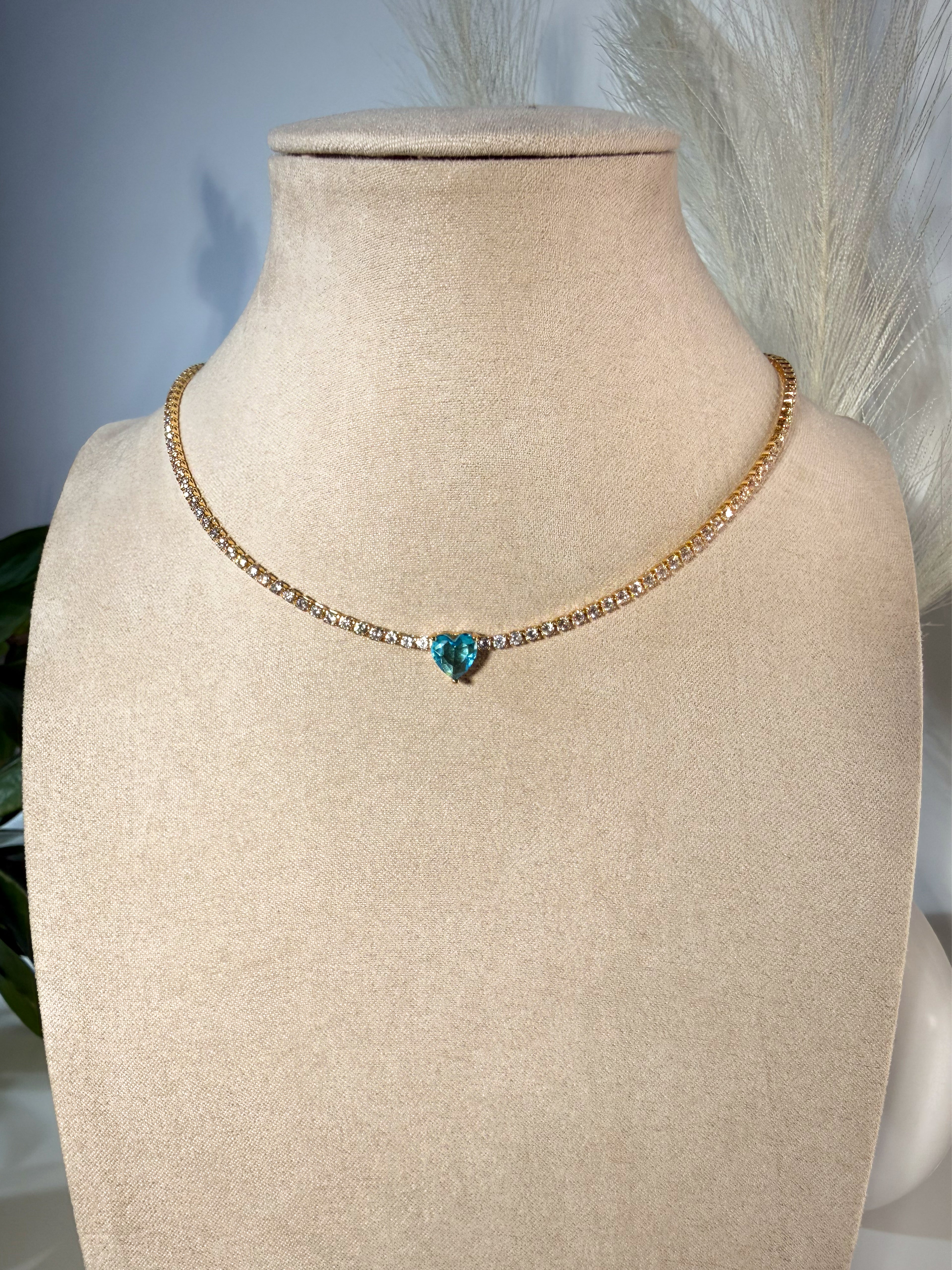 COLLANA TENNIS CUORICINO