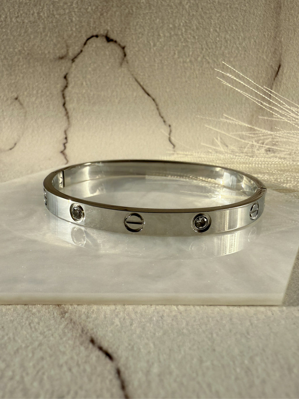 BRACCIALE MANETTA ALTERNATO BRILLANTINI