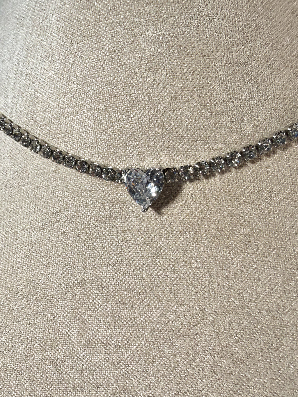 COLLANA TENNIS CUORICINO