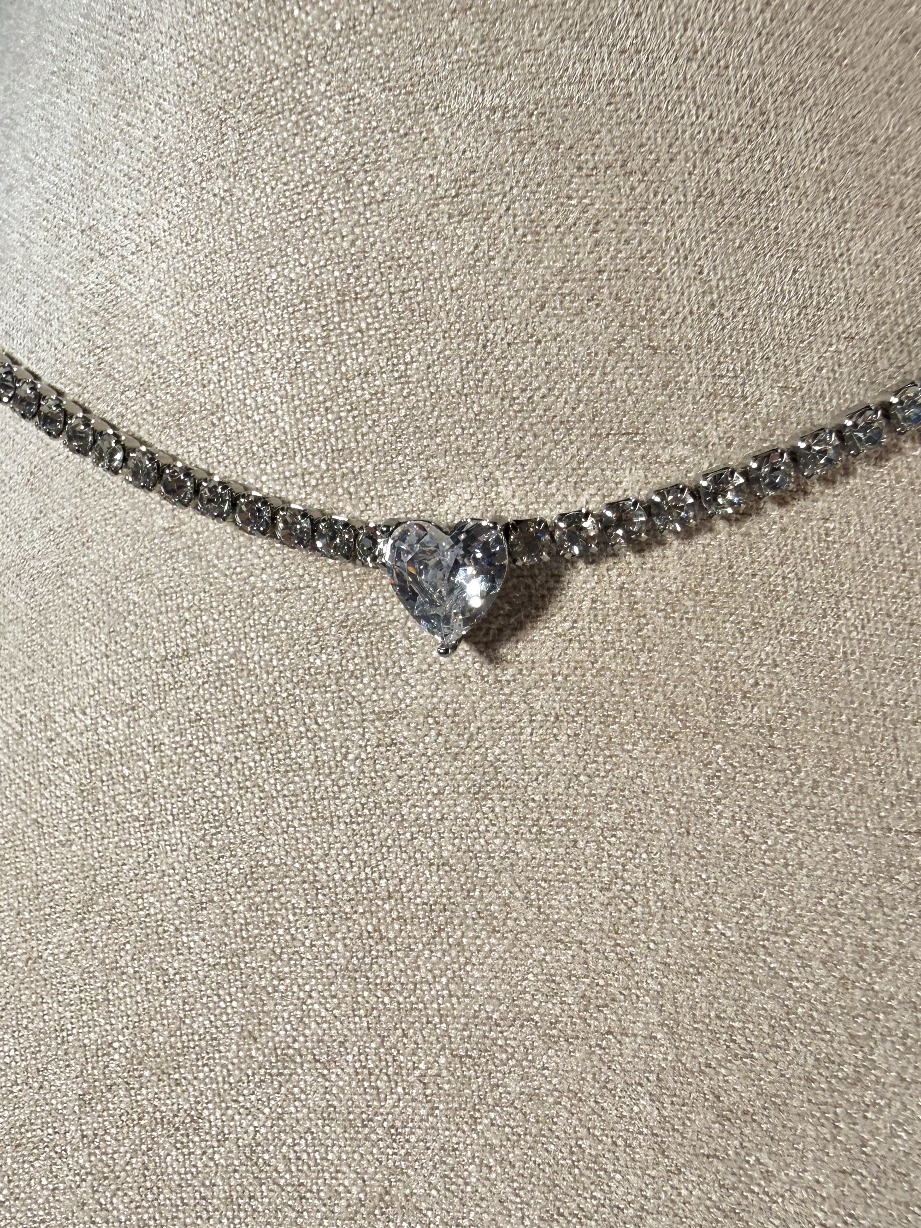 COLLANA TENNIS CUORICINO