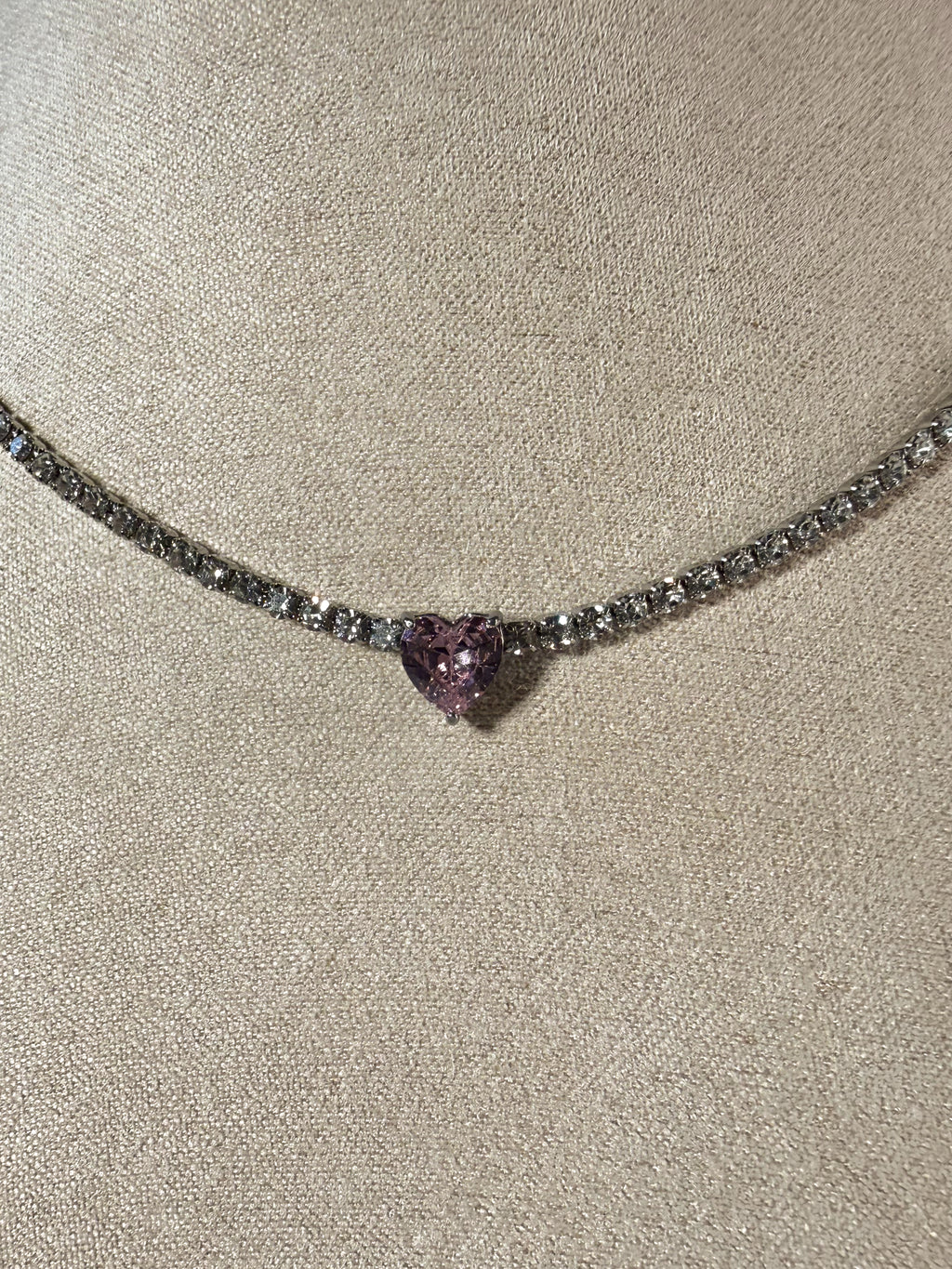 COLLANA TENNIS CUORICINO