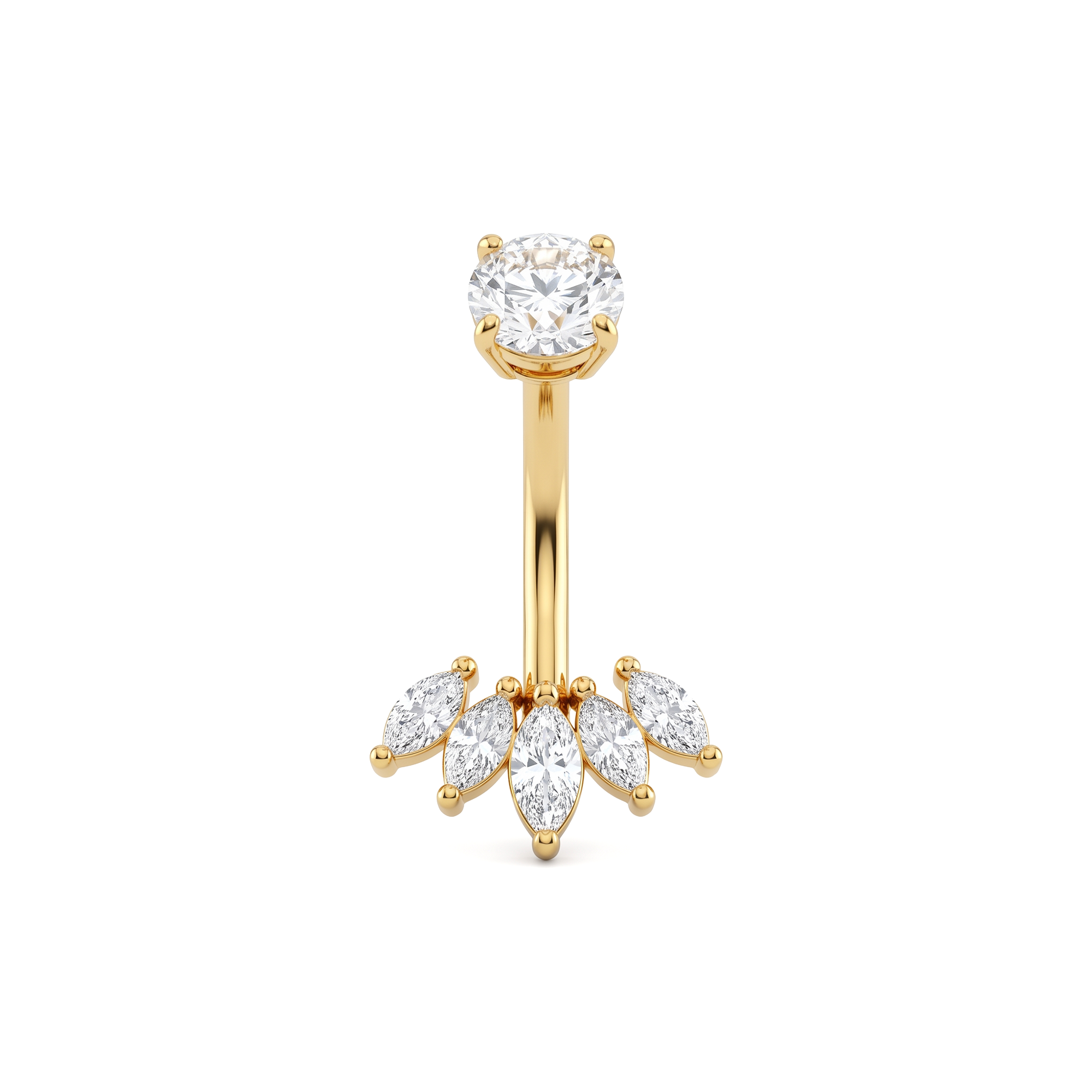 Piercing Diamond Leaf