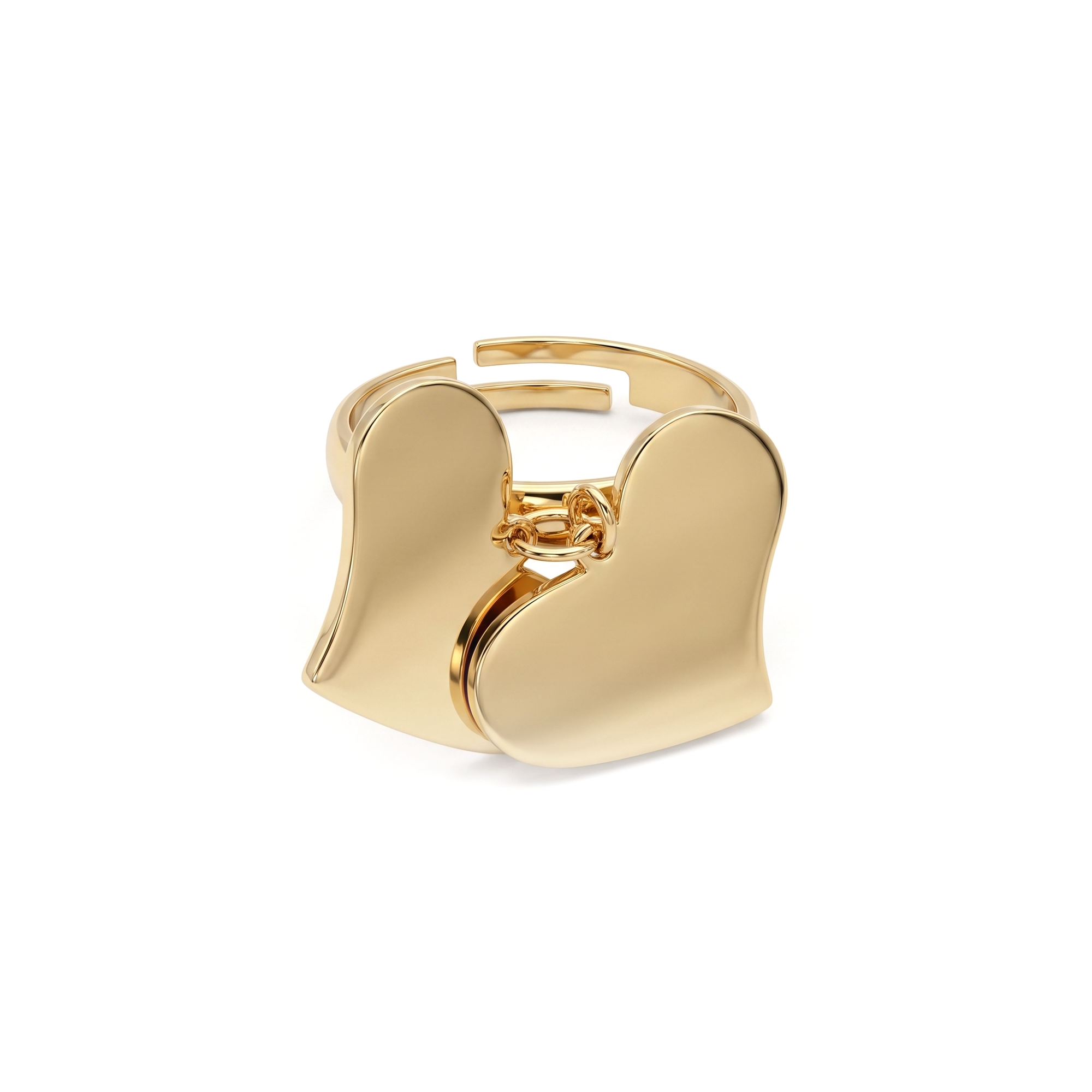 Anello Cuore Doppio