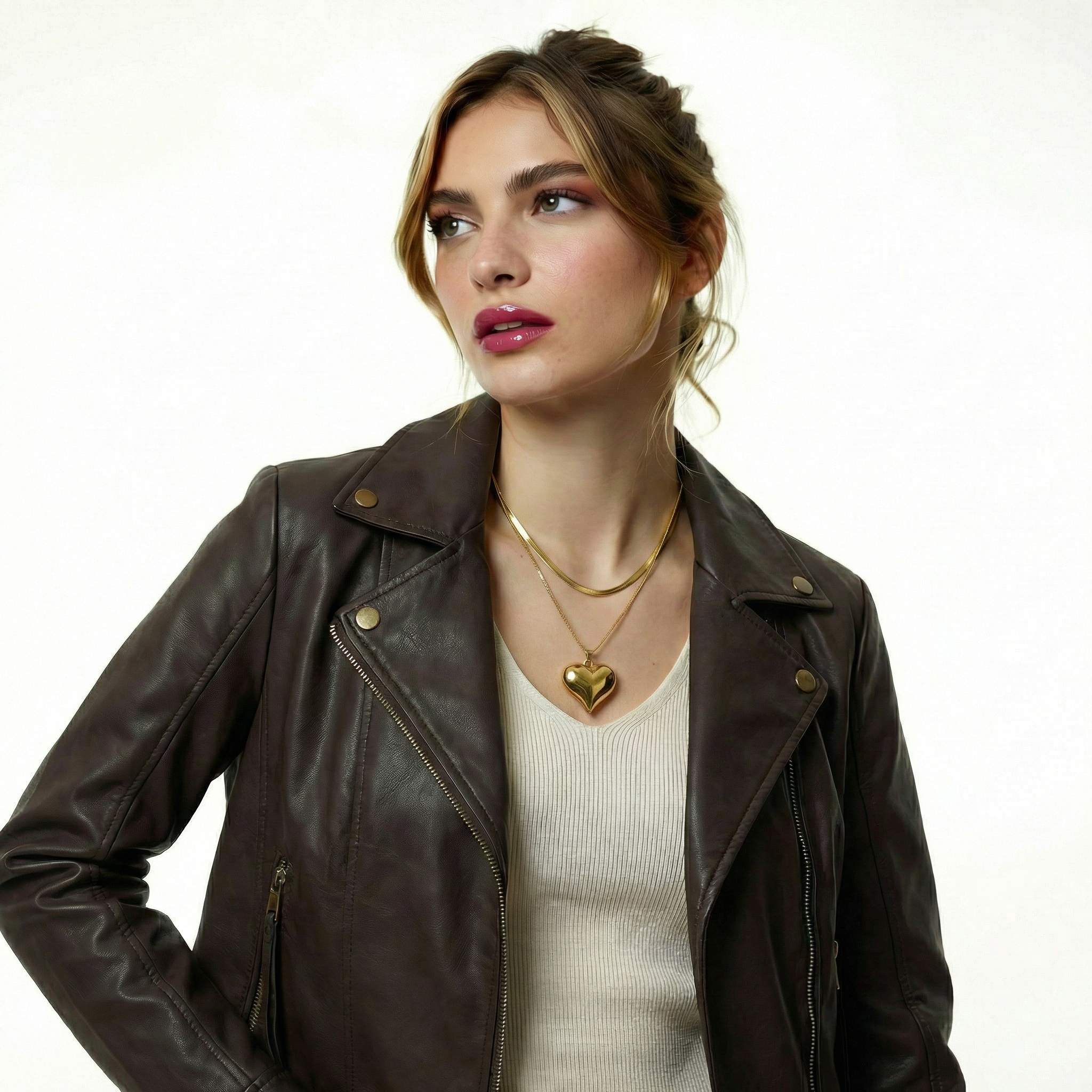 Collana Snake Big Heart