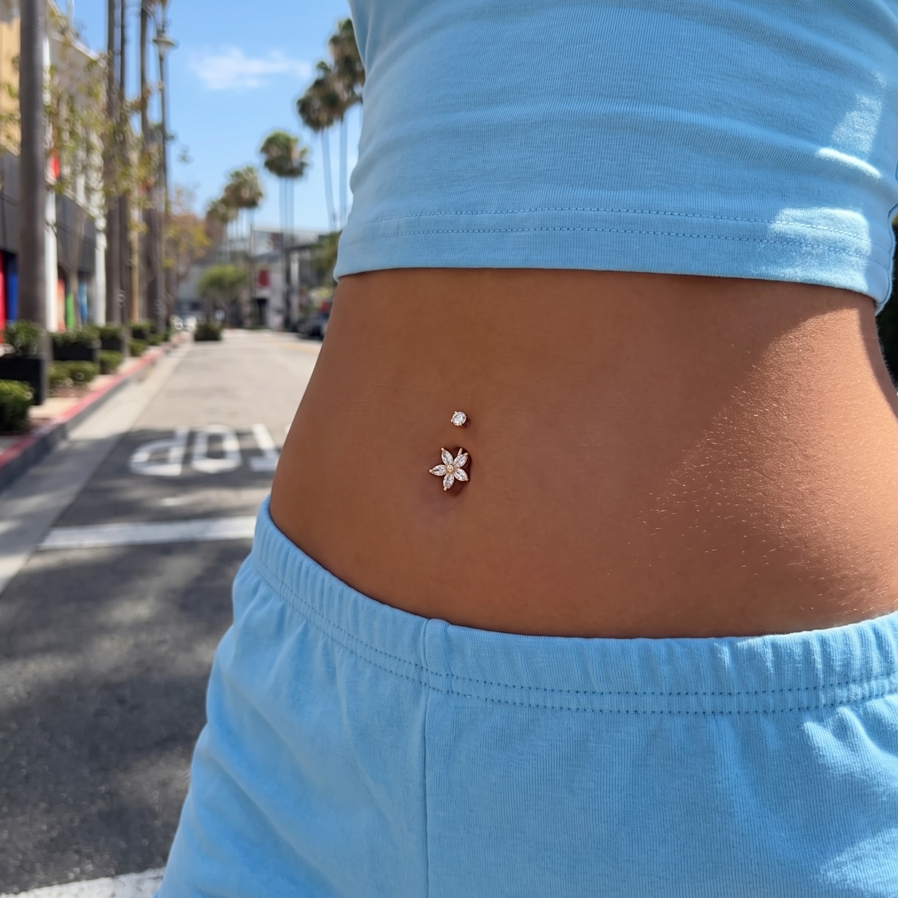 Piercing Diamond Flower